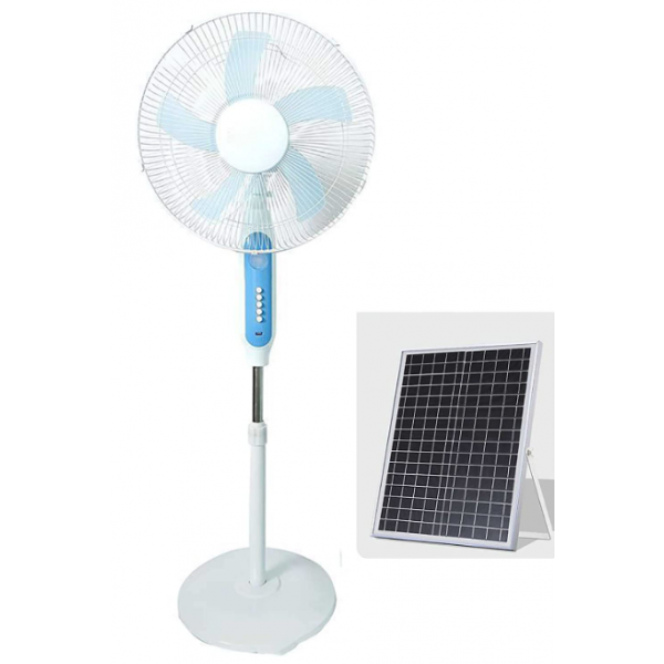 Ventilatore Ricaricabile 20 Watt con Pannello Solare