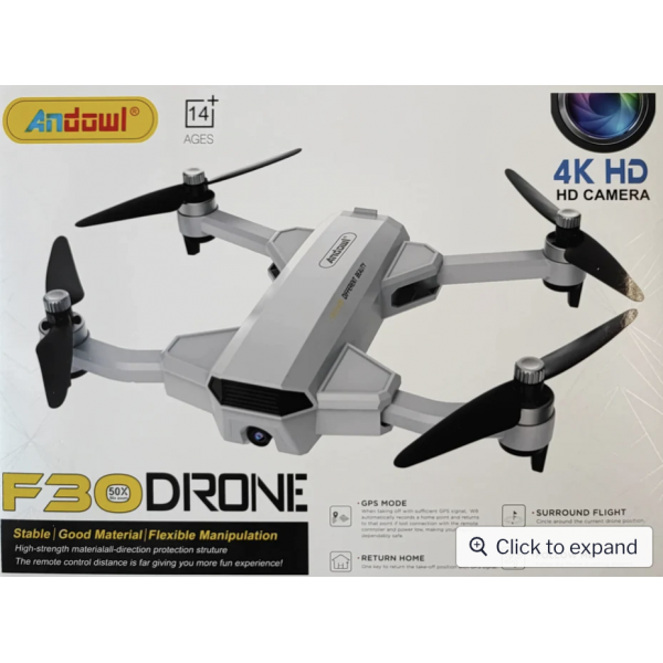 Drone GPS F30Pieghevole con fotocamera 4K HD WiFi